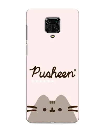 Чехол для Xiaomi Redmi Note 9 Pro с картинкой «Pusheen логотип»