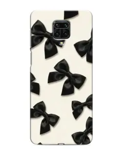 Чехол для Xiaomi Redmi Note 9 Pro с картинкой «Черные бантики» Чехол для Xiaomi Redmi Note 9 Pro с картинкой «Черные бантики»