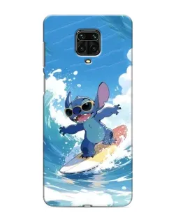 Чехол для Xiaomi Redmi Note 9 Pro с картинкой «Стич на волне»