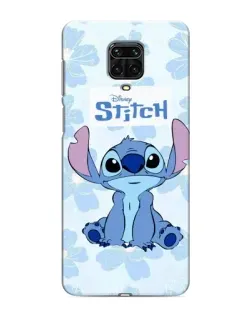 Чехол для Xiaomi Redmi Note 9 Pro с картинкой «Stitch среди цветов»