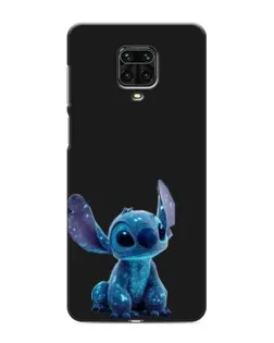 Чехол для Xiaomi Redmi Note 9 Pro с картинкой «Стич на черном»