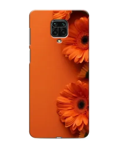 Чехол для Xiaomi Redmi Note 9 Pro с картинкой «Оранжевые герберы»