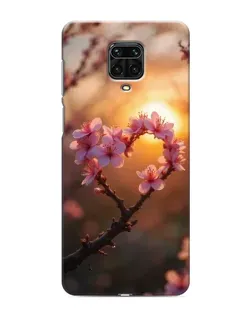 Чехол для Xiaomi Redmi Note 9 Pro с картинкой «Розовый цвет сердце на фоне заката» Чехол для Xiaomi Redmi Note 9 Pro с картинкой «Розовый цвет сердце на фоне заката»