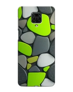 Чехол для Xiaomi Redmi Note 9 Pro с картинкой «Яркая неоновая галька»