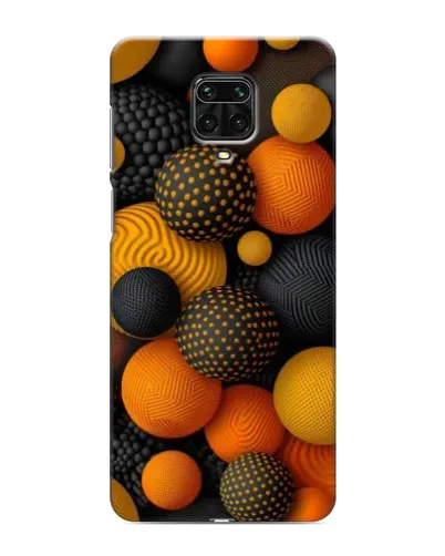 Чехол для Xiaomi Redmi Note 9 Pro с картинкой «Объемные оранжевые сферы» Чехол для Xiaomi Redmi Note 9 Pro с картинкой «Объемные оранжевые сферы»