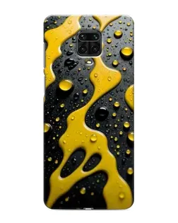 Чехол для Xiaomi Redmi Note 9 Pro с картинкой «Жидкое желтое золото»