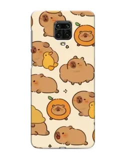 Чехол для Xiaomi Redmi Note 9 Pro с картинкой «Капибары с апельсинами»