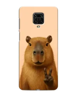 Чехол для Xiaomi Redmi Note 9 Pro с картинкой «Капибара виктория»