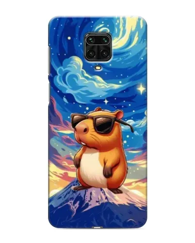 Чехол для Xiaomi Redmi Note 9 Pro с картинкой «Капибара Ван Гога»