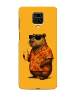 Чехол для Xiaomi Redmi Note 9 Pro с картинкой «Капибара на отдыхе»