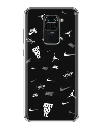 Чохол для Xiaomi Redmi Note 9 з картинкою «Nike Black Pattern» Чохол для Xiaomi Redmi Note 9 з картинкою «Nike Black Pattern»