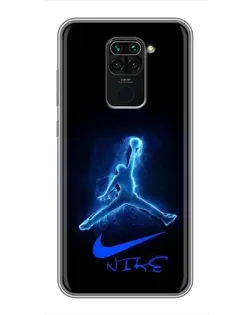 Чохол для Xiaomi Redmi Note 9 з картинкою «Jordan Neon Blue» Чохол для Xiaomi Redmi Note 9 з картинкою «Jordan Neon Blue»
