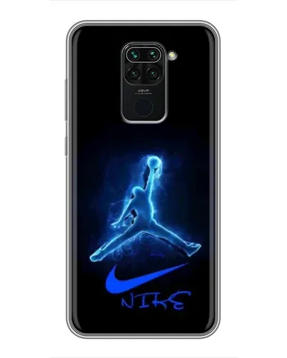 Чохол для Xiaomi Redmi Note 9 з картинкою «Jordan Neon Blue» Чохол для Xiaomi Redmi Note 9 з картинкою «Jordan Neon Blue»