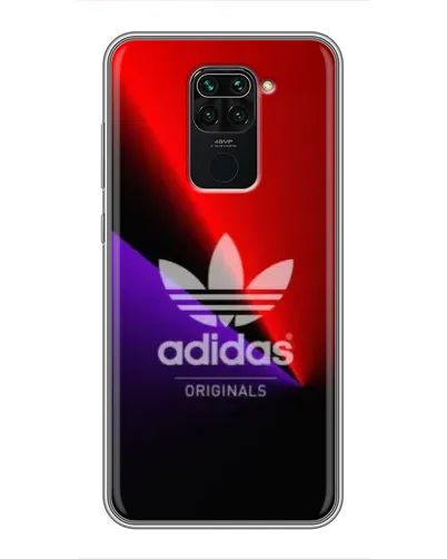 Чехол для Xiaomi Redmi Note 9 с картинкой «Adidas Red Neon»