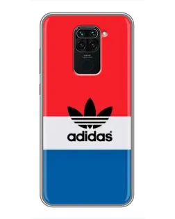 Чехол для Xiaomi Redmi Note 9 с картинкой «Ретро блоки Adidas»