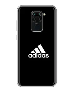 Чехол для Xiaomi Redmi Note 9 с картинкой «Черная классика Adidas»