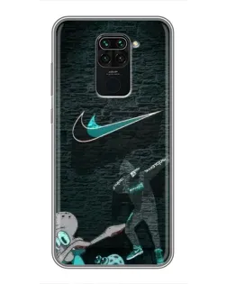 Чехол для Xiaomi Redmi Note 9 с картинкой «Спортивный арт Nike» Чехол для Xiaomi Redmi Note 9 с картинкой «Спортивный арт Nike»
