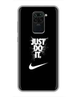 Чехол для Xiaomi Redmi Note 9 с картинкой «Текстовый принт Nike» Чехол для Xiaomi Redmi Note 9 с картинкой «Текстовый принт Nike»