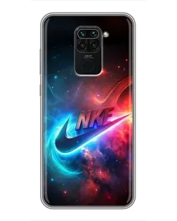 Чехол для Xiaomi Redmi Note 9 с картинкой «Огненный логотип Nike» Чехол для Xiaomi Redmi Note 9 с картинкой «Огненный логотип Nike»