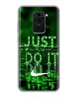 Чехол для Xiaomi Redmi Note 9 с картинкой «Зеленый неоновый Nike» Чехол для Xiaomi Redmi Note 9 с картинкой «Зеленый неоновый Nike»