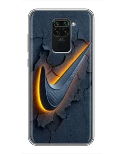 Чехол для Xiaomi Redmi Note 9 с картинкой «Объемный логотип Найк» Чехол для Xiaomi Redmi Note 9 с картинкой «Объемный логотип Найк»