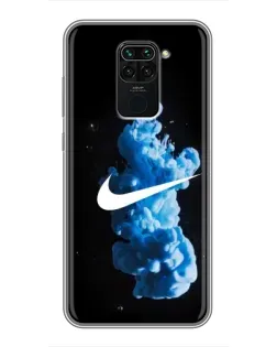 Чехол для Xiaomi Redmi Note 9 с картинкой «Nike и синий дым» Чехол для Xiaomi Redmi Note 9 с картинкой «Nike и синий дым»