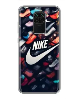 Чехол для Xiaomi Redmi Note 9 с картинкой «Коллекция кроссовок Nike» Чехол для Xiaomi Redmi Note 9 с картинкой «Коллекция кроссовок Nike»