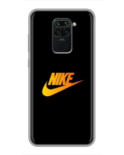 Чехол для Xiaomi Redmi Note 9 с картинкой «Золотой логотип Nike»
