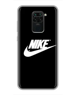 Чехол для Xiaomi Redmi Note 9 с картинкой «Мазки краски Nike» Чехол для Xiaomi Redmi Note 9 с картинкой «Мазки краски Nike»