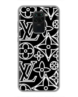 Чехол для Xiaomi Redmi Note 9 с картинкой «Черно-белый узор LV» Чехол для Xiaomi Redmi Note 9 с картинкой «Черно-белый узор LV»