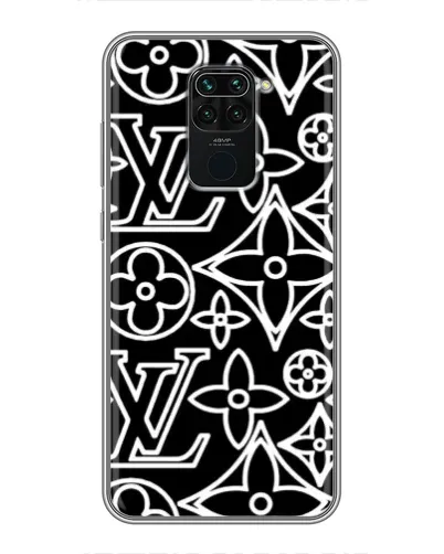 Чохол для Xiaomi Redmi Note 9 з картинкою «Чорно-білий візерунок LV» Чохол для Xiaomi Redmi Note 9 з картинкою «Чорно-білий візерунок LV»