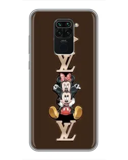 Чехол для Xiaomi Redmi Note 9 с картинкой «LV и Микки Маус» Чехол для Xiaomi Redmi Note 9 с картинкой «LV и Микки Маус»