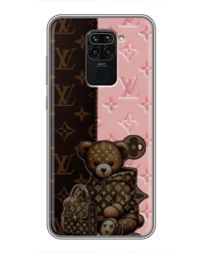 Чохол для Xiaomi Redmi Note 9 з картинкою «Ведмедик у стилі LV» Чохол для Xiaomi Redmi Note 9 з картинкою «Ведмедик у стилі LV»