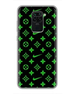 Чехол для Xiaomi Redmi Note 9 с картинкой «Неоновый принт LV» Чехол для Xiaomi Redmi Note 9 с картинкой «Неоновый принт LV»