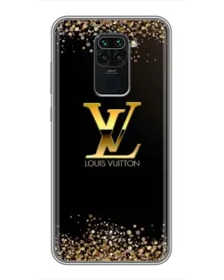 Чехол для Xiaomi Redmi Note 9 с картинкой «LV — золотые искры» Чехол для Xiaomi Redmi Note 9 с картинкой «LV — золотые искры»