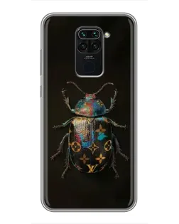 Чохол для Xiaomi Redmi Note 9 з картинкою «LV — мармуровий принт»