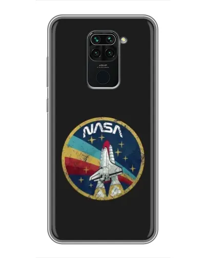 Чехол для Xiaomi Redmi Note 9 с картинкой «NASA — эмблема миссии»