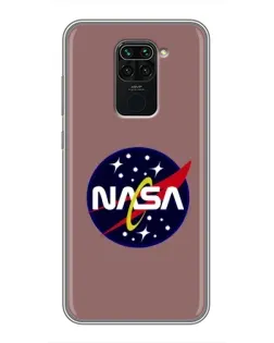 Чехол для Xiaomi Redmi Note 9 с картинкой «NASA — ретро космос» Чехол для Xiaomi Redmi Note 9 с картинкой «NASA — ретро космос»