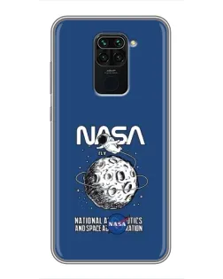 Чехол для Xiaomi Redmi Note 9 с картинкой «NASA — лунная миссия» Чехол для Xiaomi Redmi Note 9 с картинкой «NASA — лунная миссия»