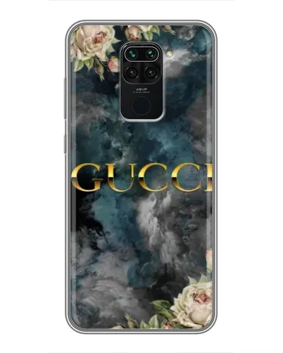 Чехол для Xiaomi Redmi Note 9 с картинкой «Абстрактные цветы Gucci»