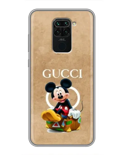 Чехол для Xiaomi Redmi Note 9 с картинкой «Микки Маус Gucci — крафт»