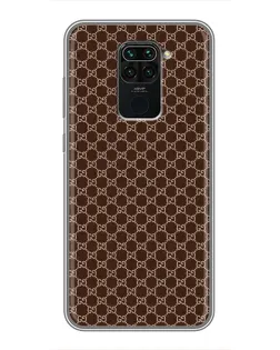 Чехол для Xiaomi Redmi Note 9 с картинкой «Gucci — шоколадная сетка» Чехол для Xiaomi Redmi Note 9 с картинкой «Gucci — шоколадная сетка»