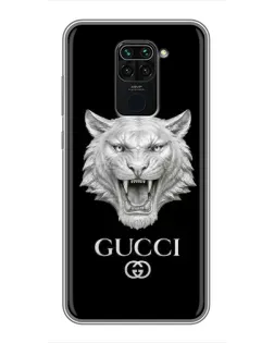 Чехол для Xiaomi Redmi Note 9 с картинкой «Gucci — серебряный лев» Чехол для Xiaomi Redmi Note 9 с картинкой «Gucci — серебряный лев»