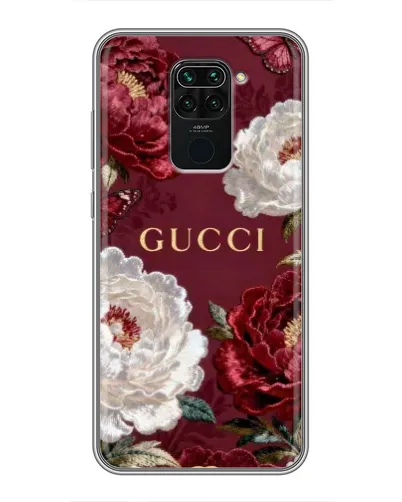 Чехол для Xiaomi Redmi Note 9 с картинкой «Gucci — бордовые розы» Чехол для Xiaomi Redmi Note 9 с картинкой «Gucci — бордовые розы»
