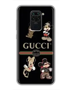 Чехол для Xiaomi Redmi Note 9 с картинкой «Gucci — герои Disney и монограмма» Чехол для Xiaomi Redmi Note 9 с картинкой «Gucci — герои Disney и монограмма»