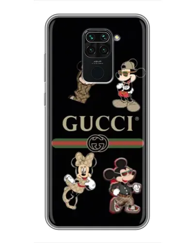 Чехол для Xiaomi Redmi Note 9 с картинкой «Gucci — герои Disney и монограмма» Чехол для Xiaomi Redmi Note 9 с картинкой «Gucci — герои Disney и монограмма»