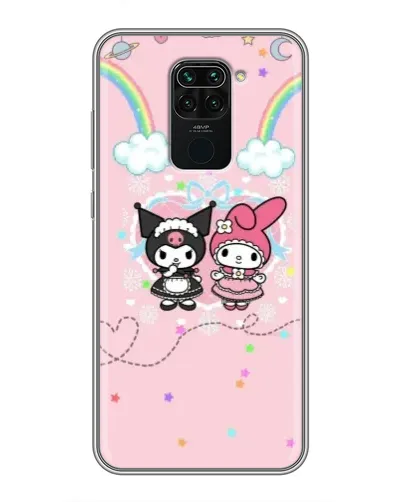 Чохол для Xiaomi Redmi Note 9 з картинкою «My Melody та Kuromi» Чохол для Xiaomi Redmi Note 9 з картинкою «My Melody та Kuromi»