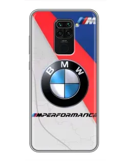Чохол для Xiaomi Redmi Note 9 з картинкою «BMW Performance стиль»