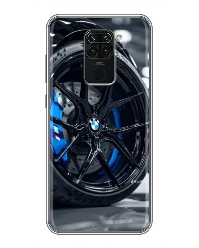 Чохол для Xiaomi Redmi Note 9 з картинкою «Колесо BMW зблизька»
