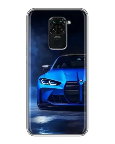 Чохол для Xiaomi Redmi Note 9 з картинкою «Блакитна BMW M4»